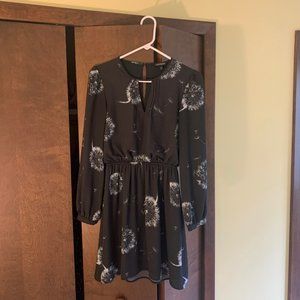 Express Long-Sleeve Dress Dandelion Print